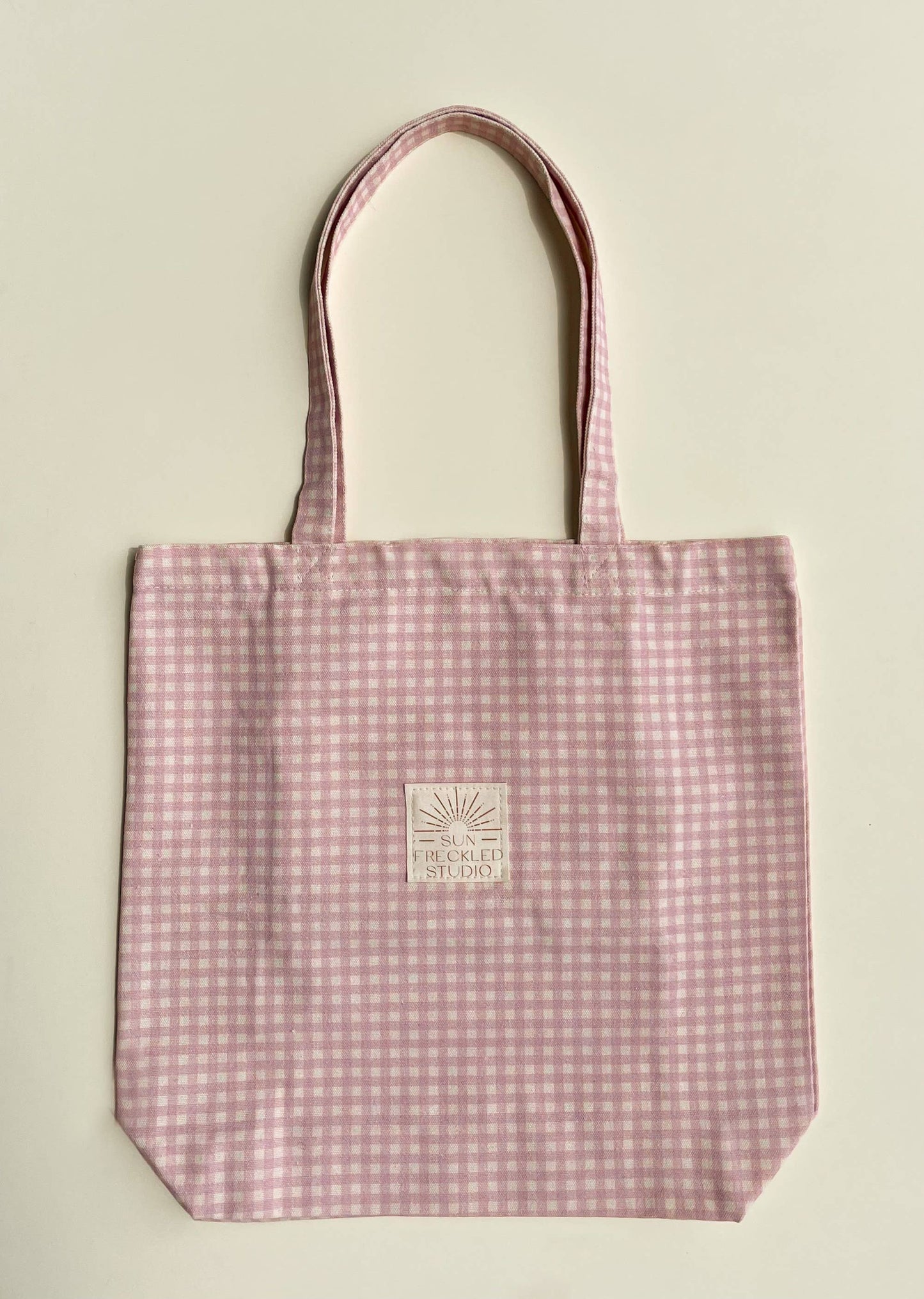 Strawberry Gingham Tote Bag - Storm and Sky Shoppe