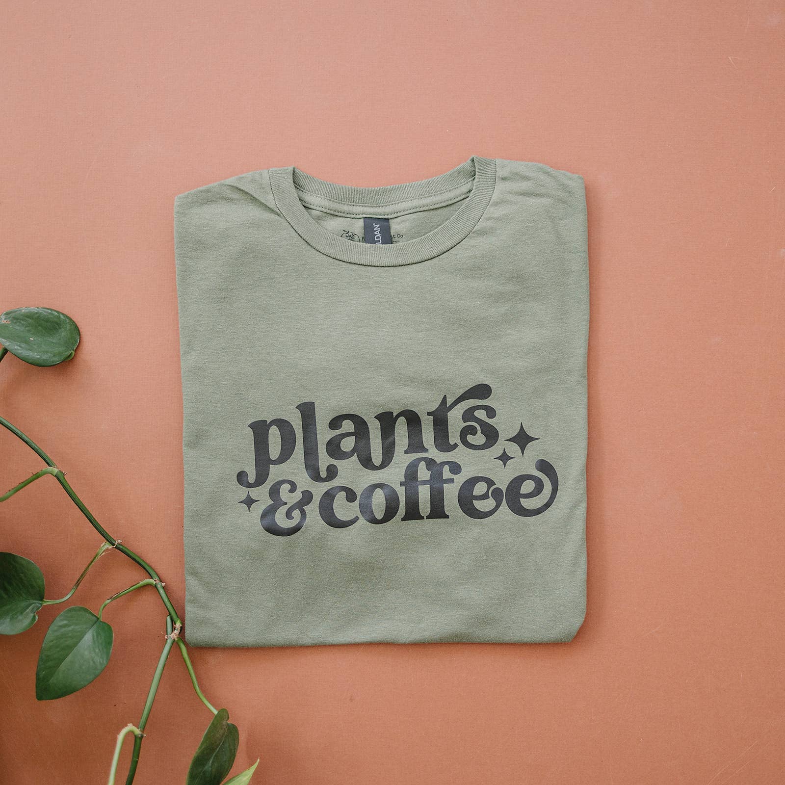 Plants & Coffee | Graphic Tee | Gifts for Plant Lovers - Storm and Sky Shoppe - Packer Plant Co