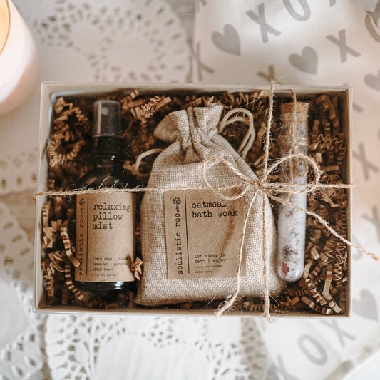 Gift Set | Relaxing Rose Trio with Pillow + Linen Spray - Storm and Sky Shoppe