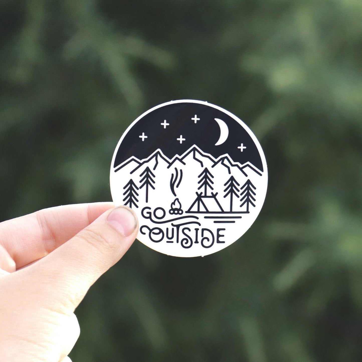 Go Outside - Vinyl Sticker - Storm and Sky Shoppe - Squatchy