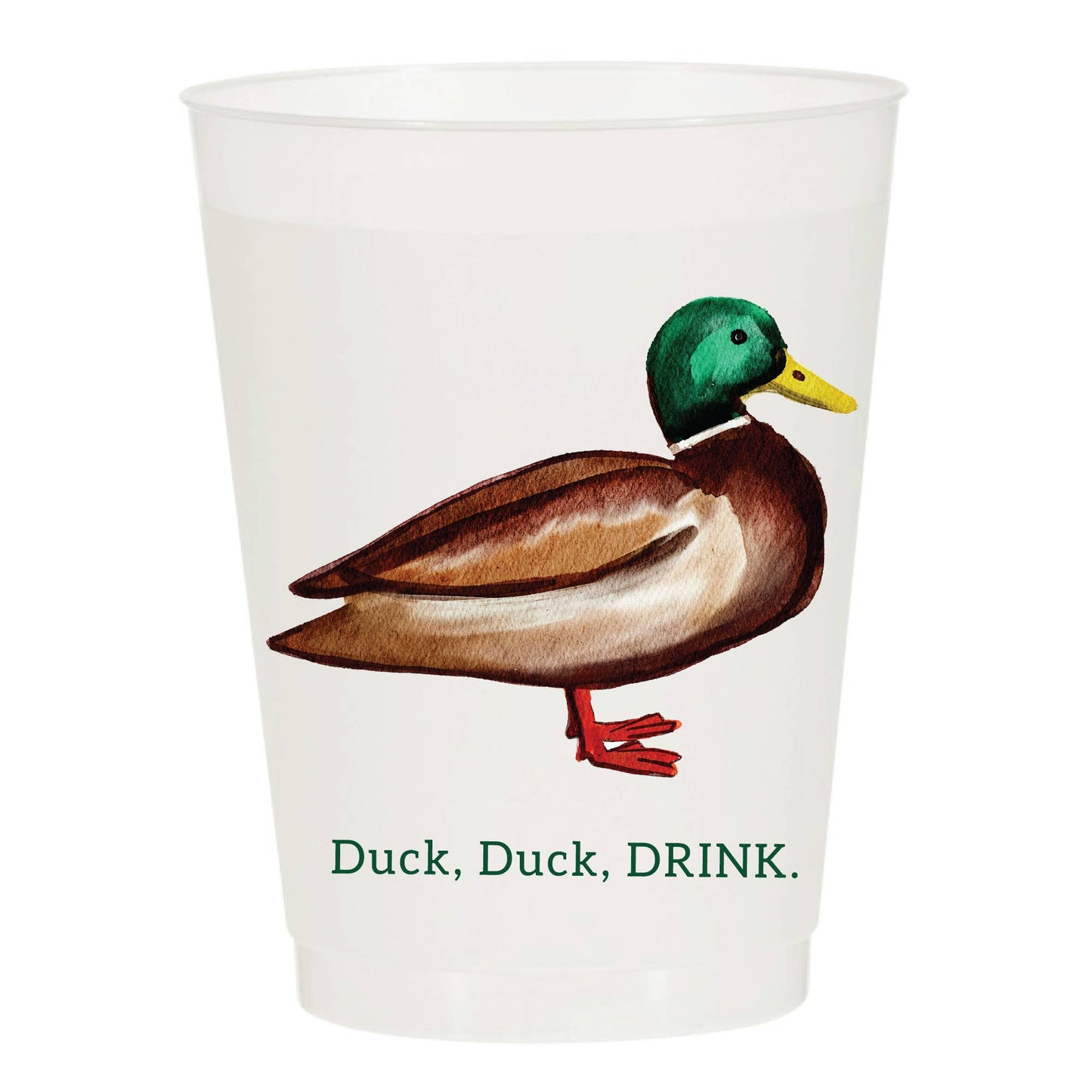 Duck Duck Drink Mallard Frosted Cups - Father - Storm and Sky Shoppe - Sip Hip Hooray