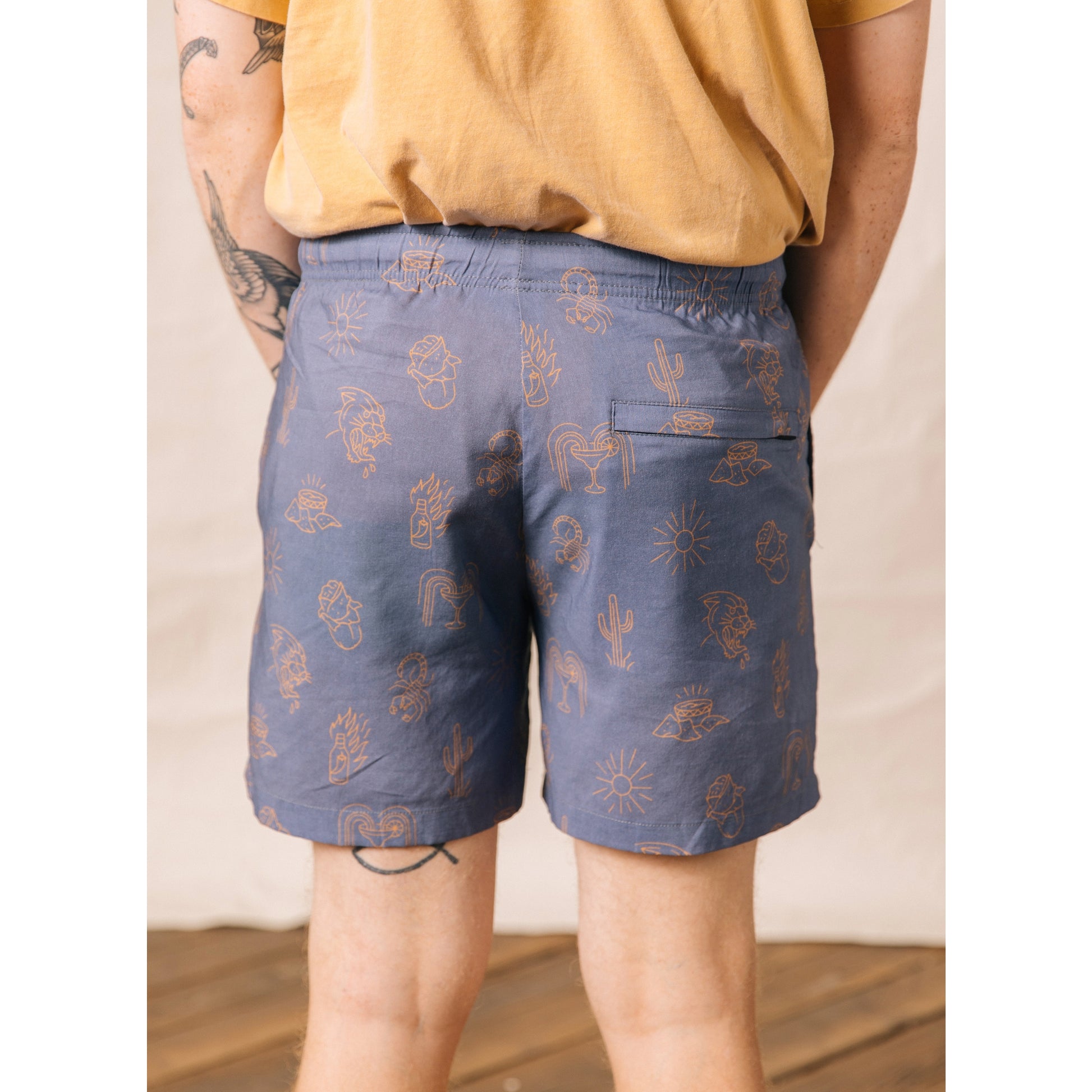 Adios Burritos Walk Shorts - Unisex - Storm And Sky