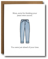Mom Jeans Mother's Day Card