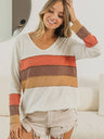 Color Block U-Neck Top