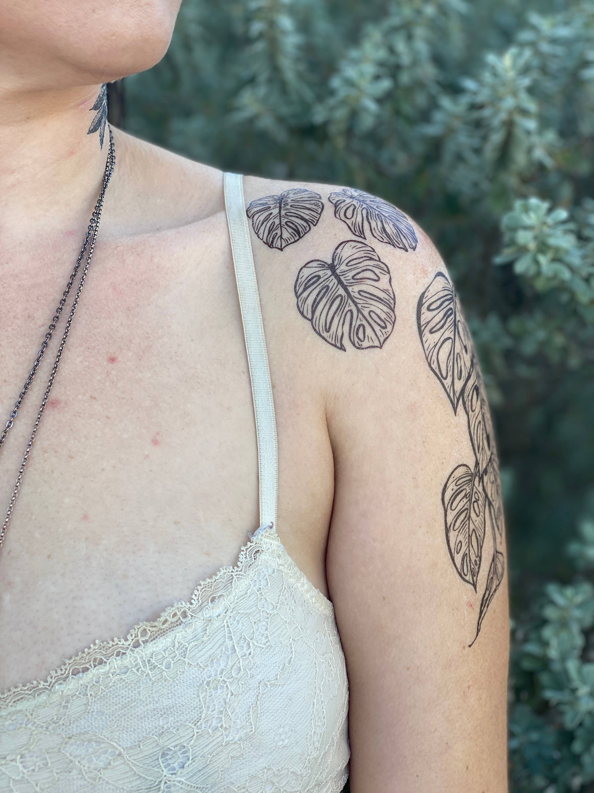 Monstera Vine Temporary Tattoo - Storm and Sky Shoppe