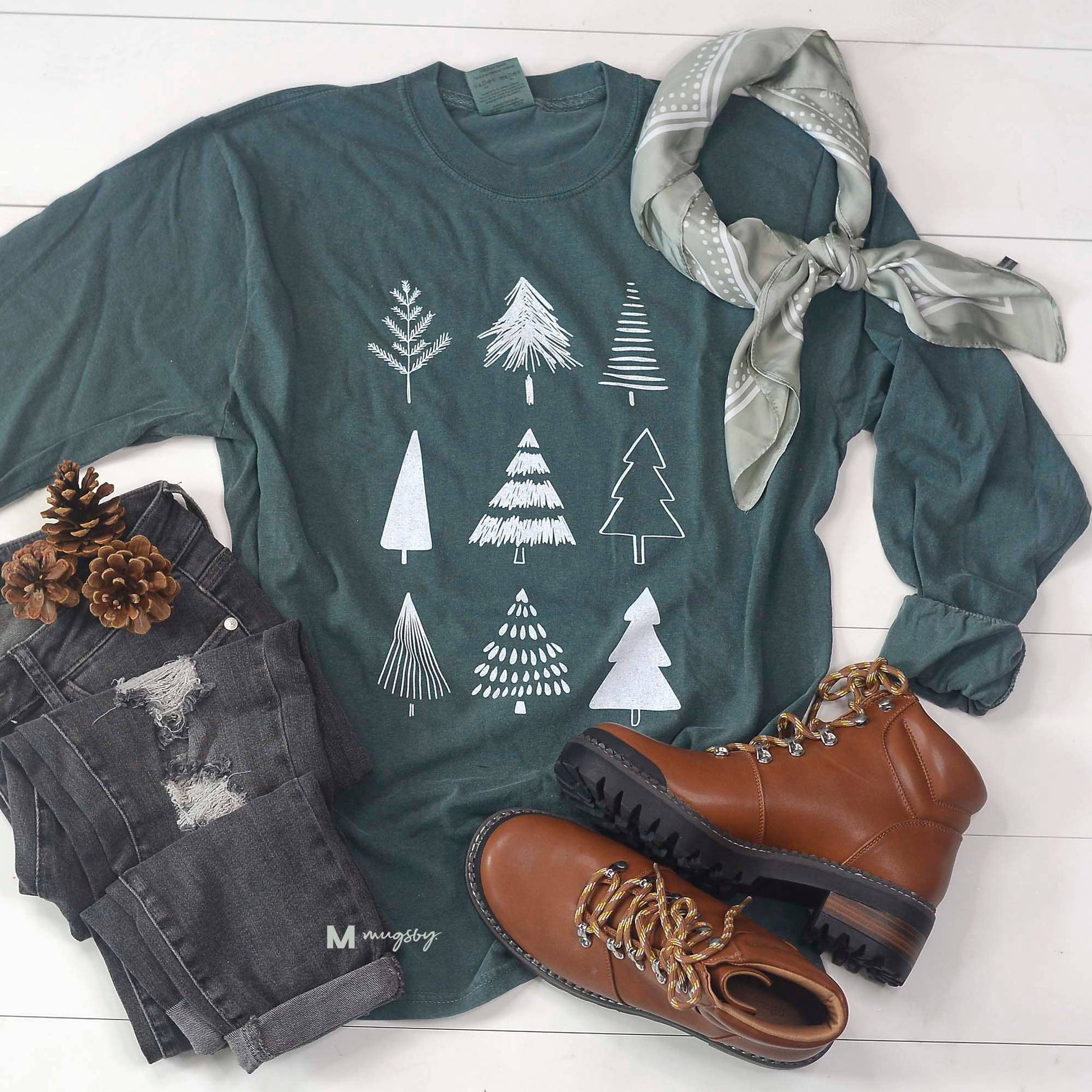 Christmas Trees Christmas Graphic Shirt - Storm and Sky Shoppe - Mugsby