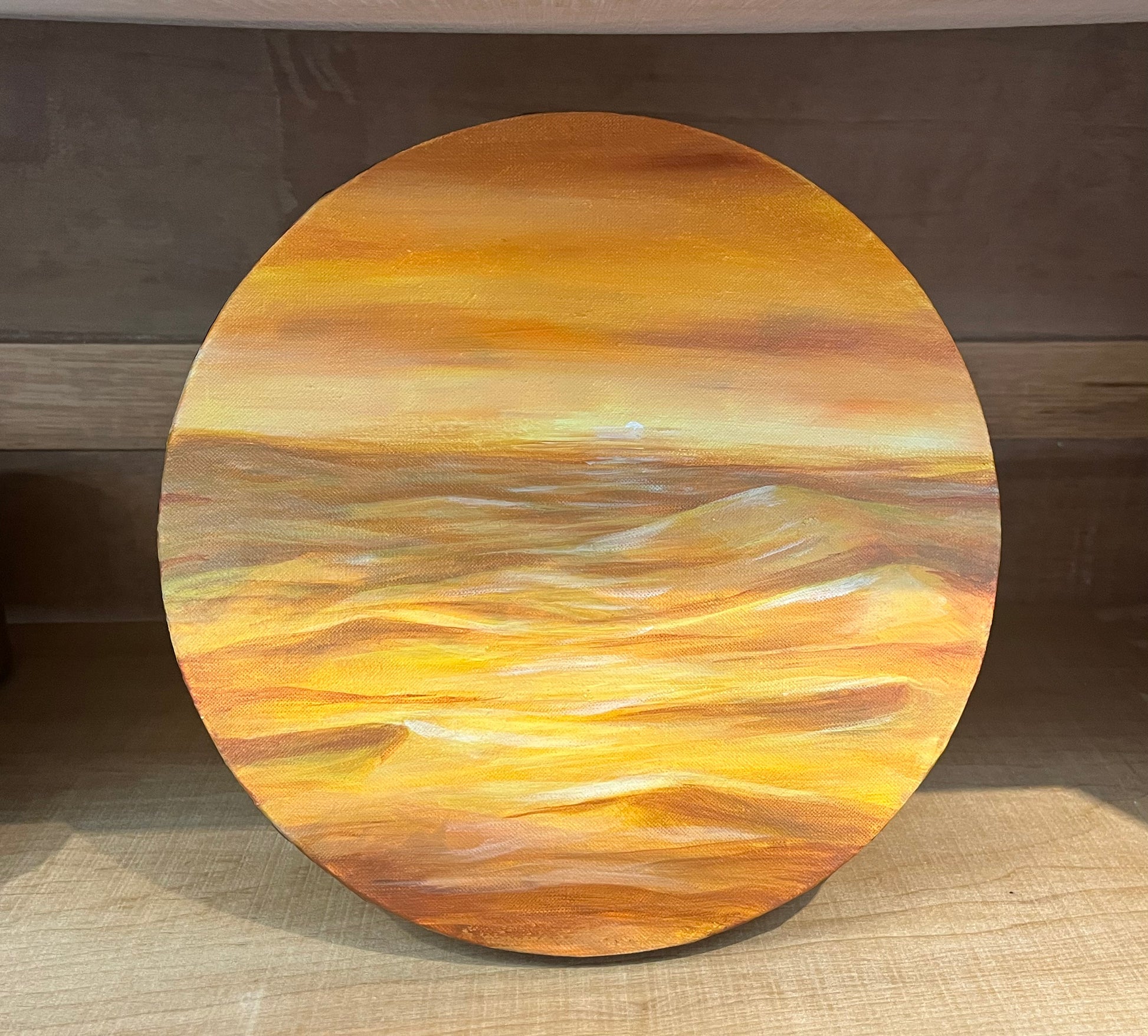 Round Canvas Painting - Storm and Sky Shoppe